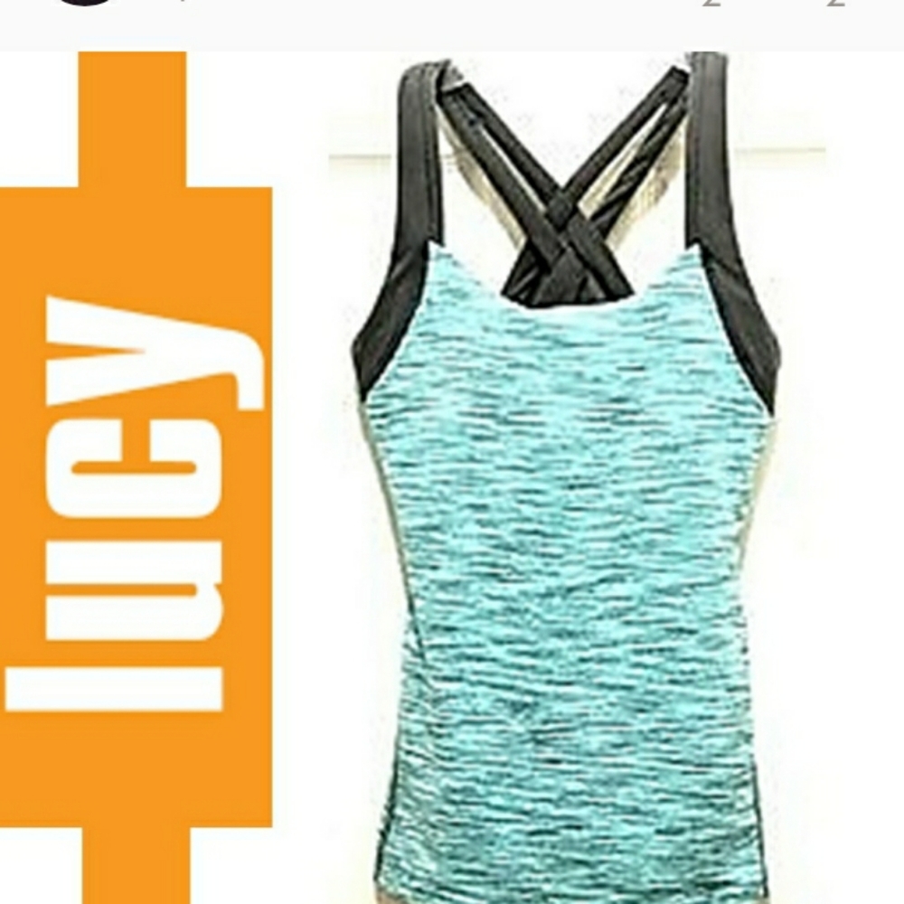 Lucy criss-cross back tank activewear